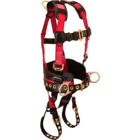 FALLTECH FallTech Foreman+ 3-D Full Body Harness, 3 D-rings, Size L/XL 7078BLX